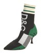 Dolce & Gabbana Patterned Sock Boots