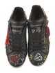 Dolce & Gabbana Rockstud Accents Leather Sneakers