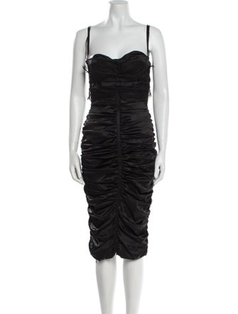 Dolce & Gabbana Silk Midi Length Dress