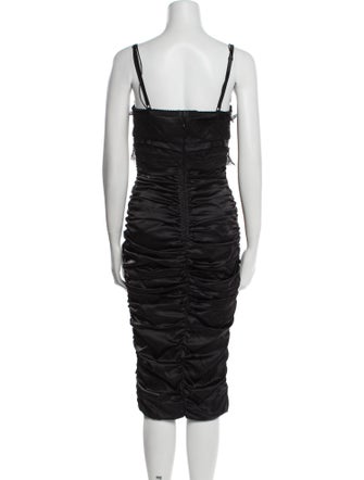 Dolce & Gabbana Silk Midi Length Dress