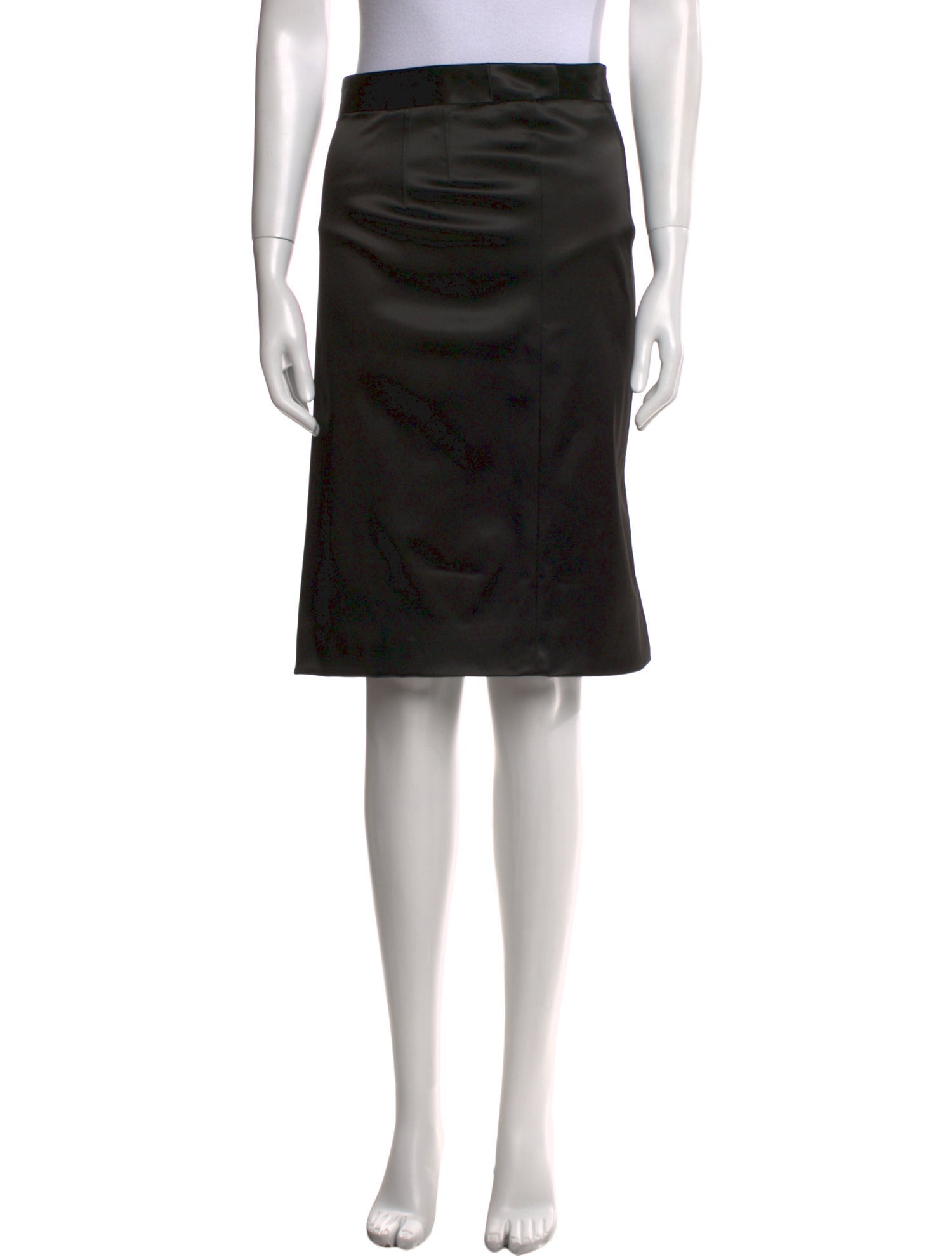 Dolce & Gabbana Satin Knee-Length Skirt