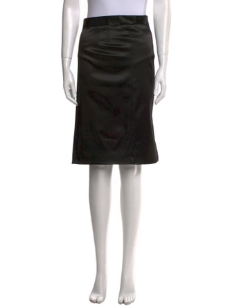 Dolce & Gabbana Satin Knee-Length Skirt