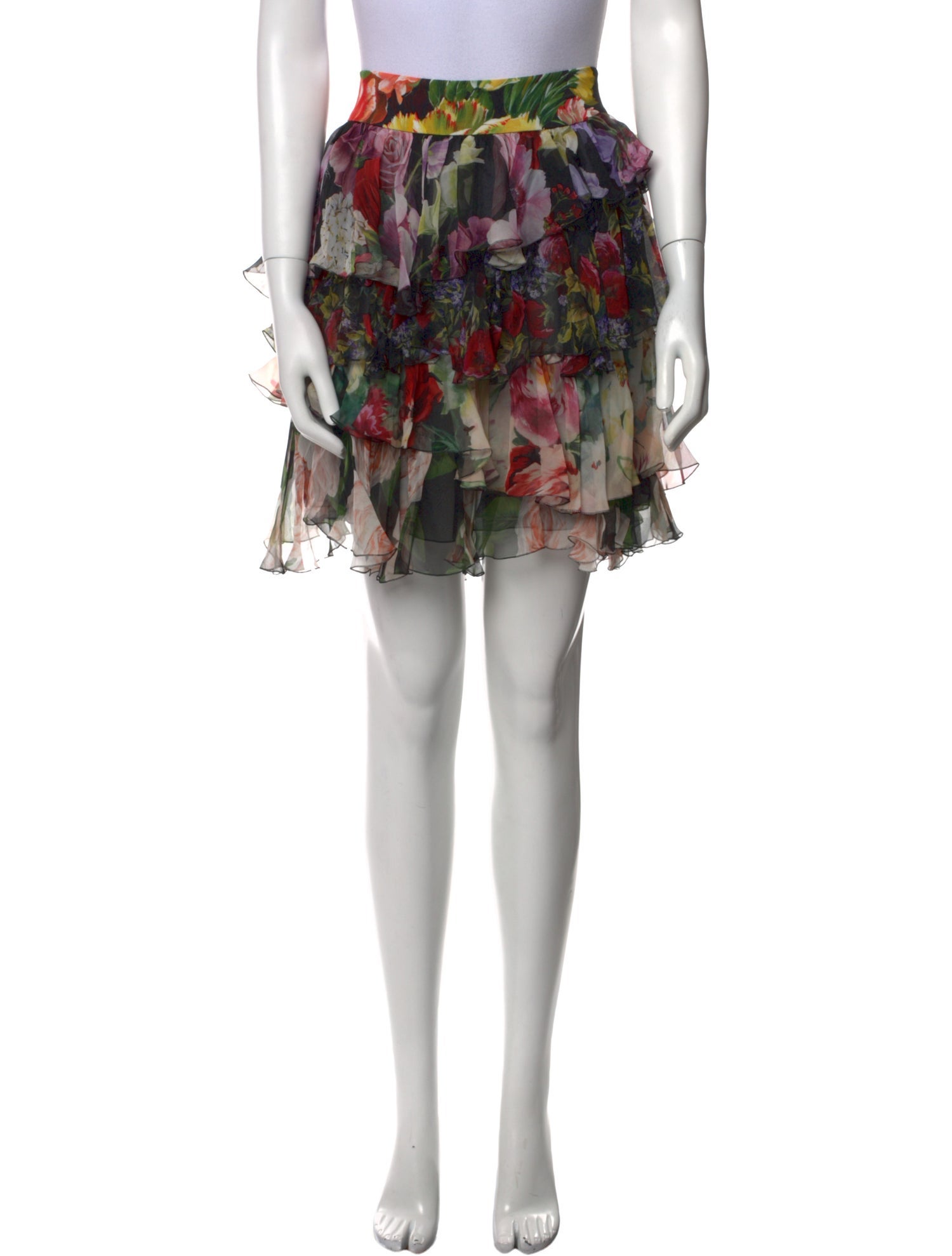 Dolce & Gabbana Silk Mini Skirt