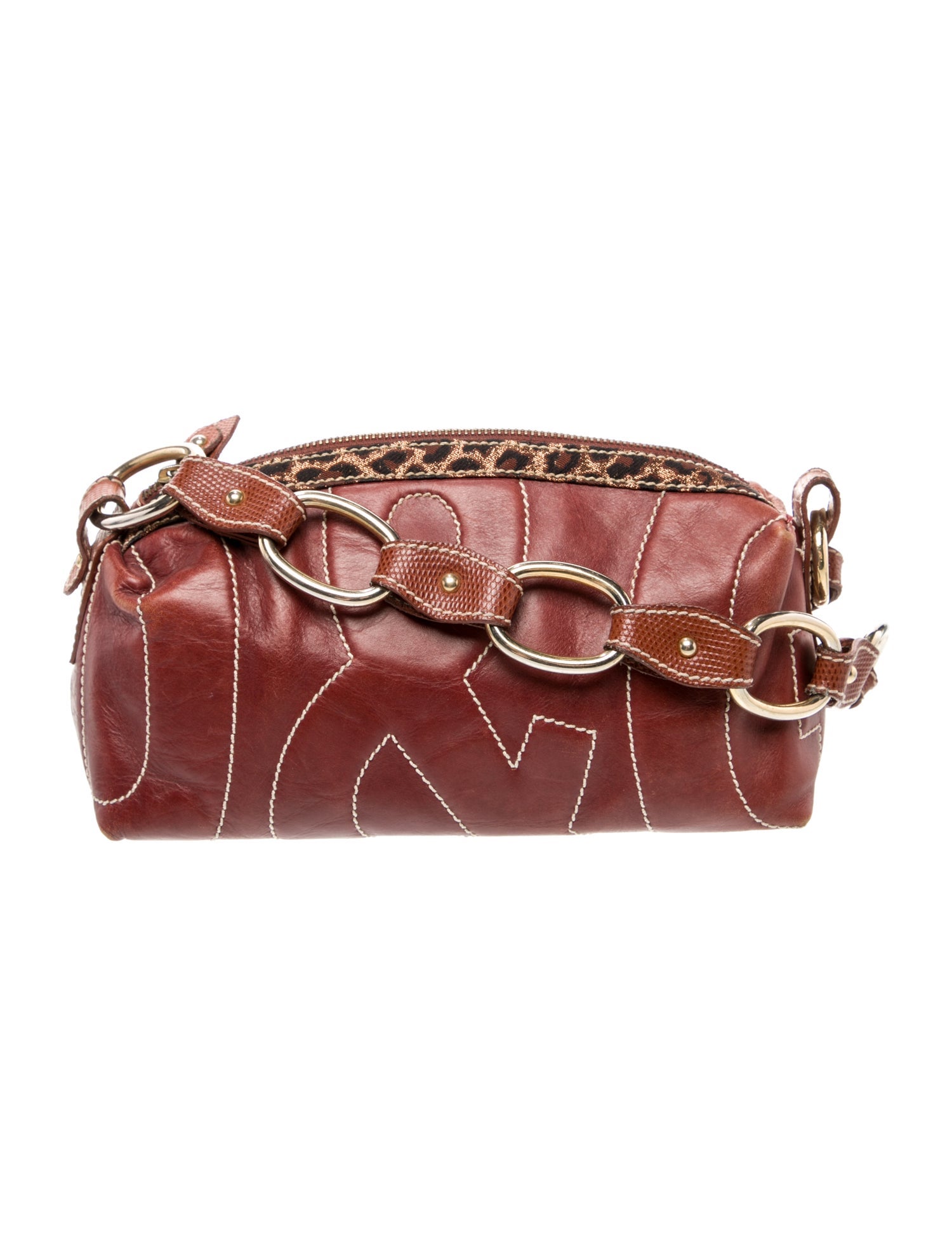 D&G Embossed Leather Shoulder Bag