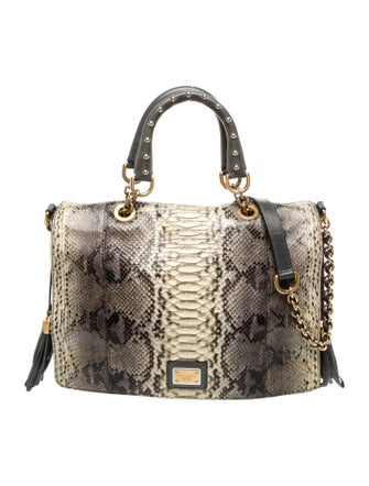 Dolce & Gabbana Snakeskin Top Handle Bag