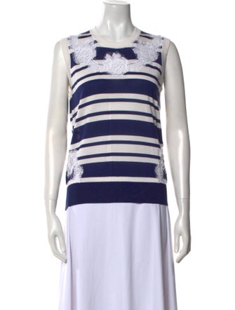 Dolce & Gabbana Silk Striped Top