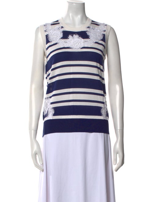Dolce & Gabbana Silk Striped Top