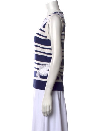 Dolce & Gabbana Silk Striped Top