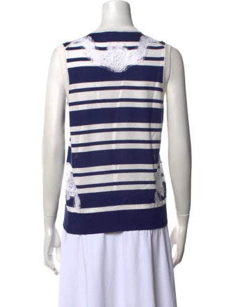 Dolce & Gabbana Silk Striped Top