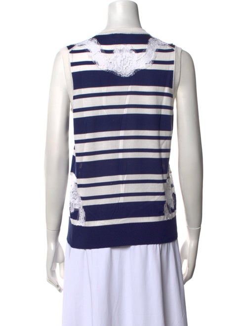 Dolce & Gabbana Silk Striped Top