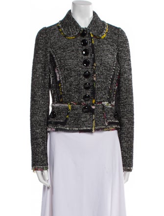 Dolce & Gabbana Tweed Pattern Jacket