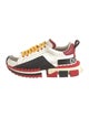 Dolce & Gabbana Leather Colorblock Pattern Sneakers