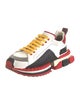 Dolce & Gabbana Leather Colorblock Pattern Sneakers