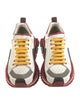 Dolce & Gabbana Leather Colorblock Pattern Sneakers
