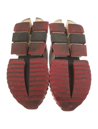 Dolce & Gabbana Leather Colorblock Pattern Sneakers