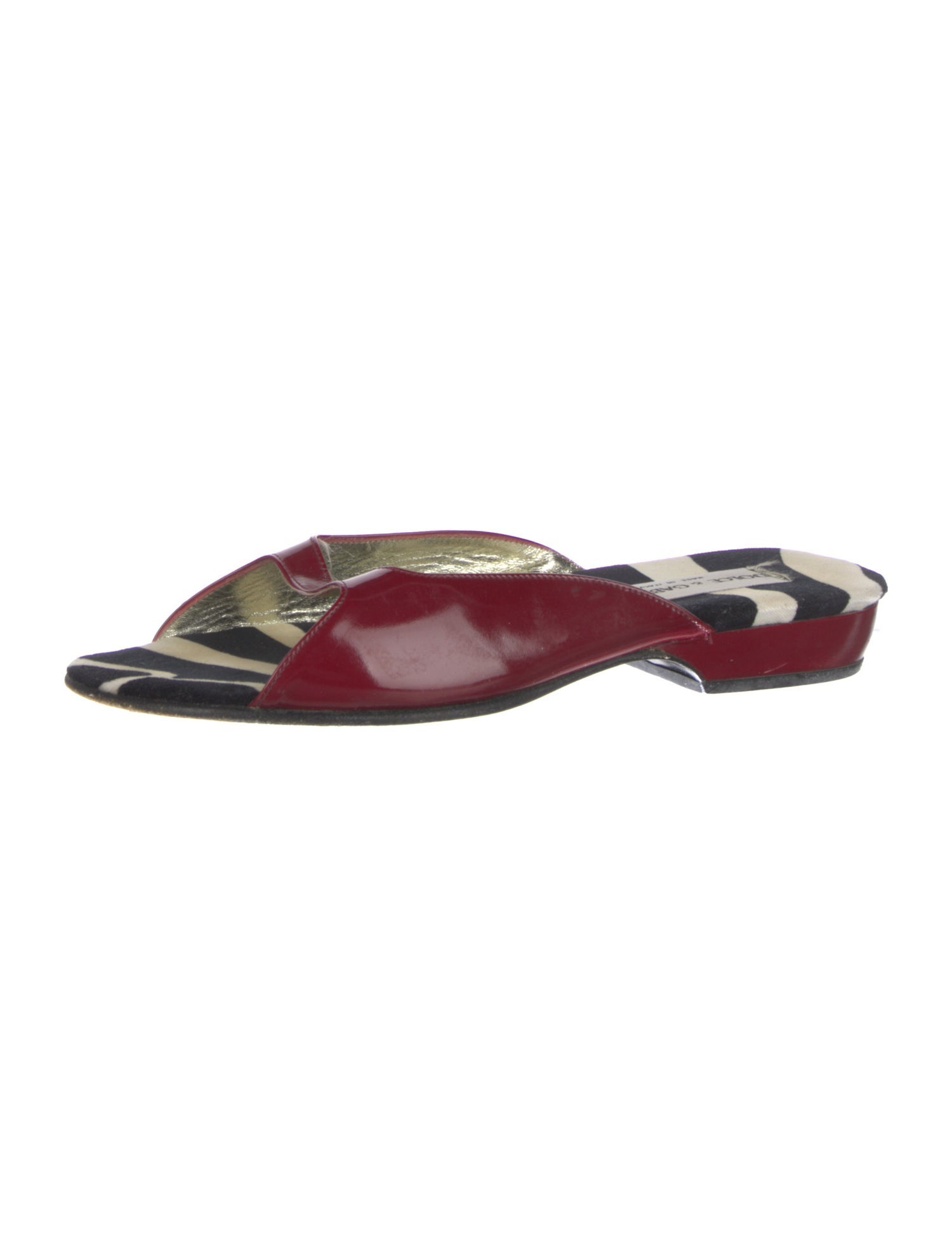 Dolce & Gabbana Patent Leather Slides