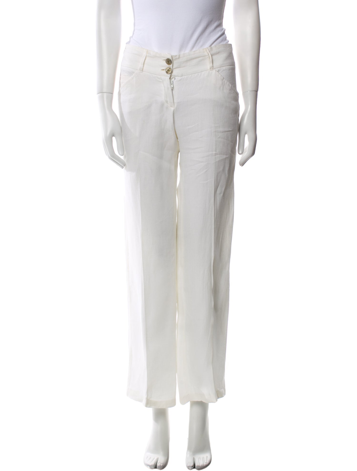 Dolce & Gabbana Linen Wide Leg Pants