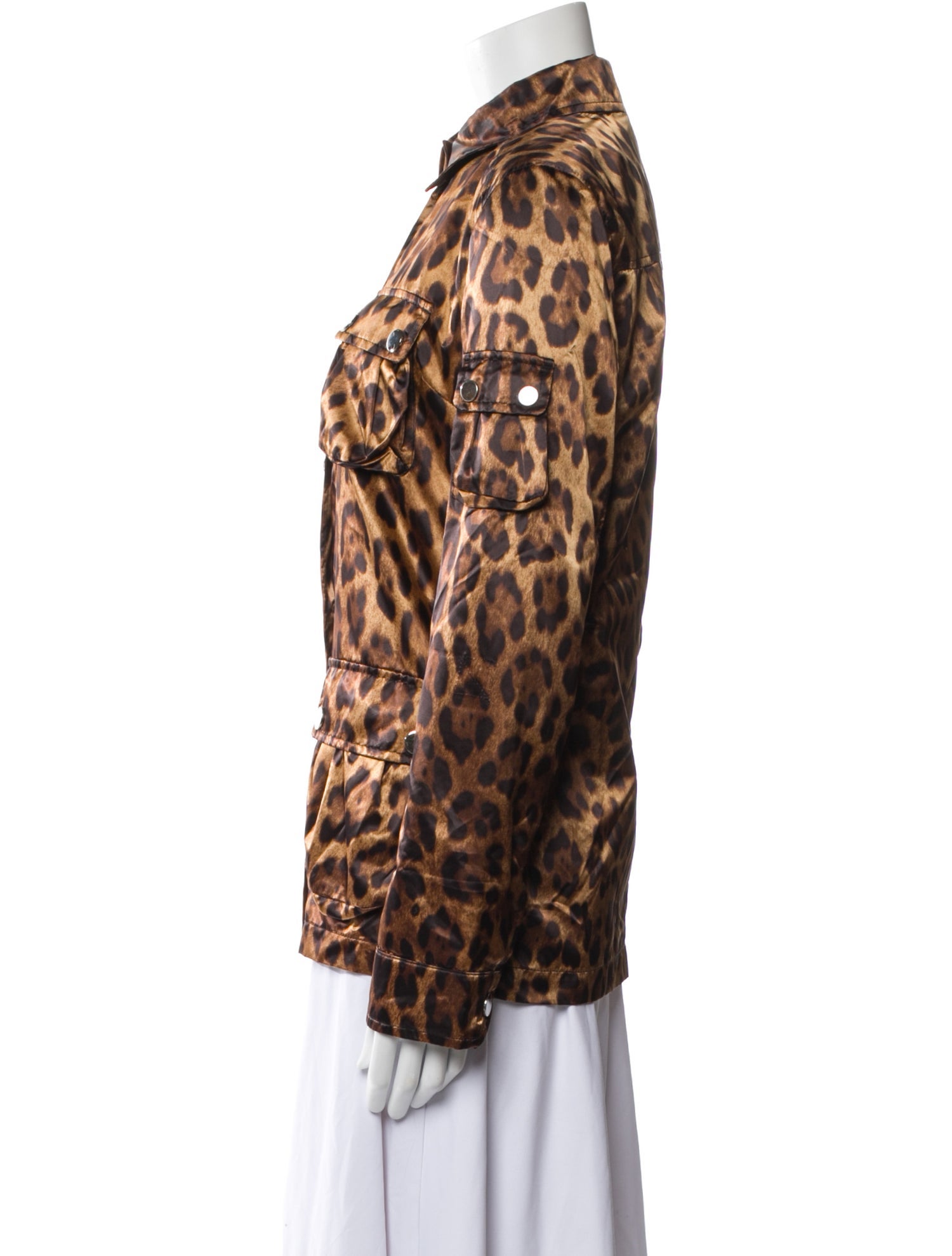Dolce & Gabbana Nylon Animal Print Jacket