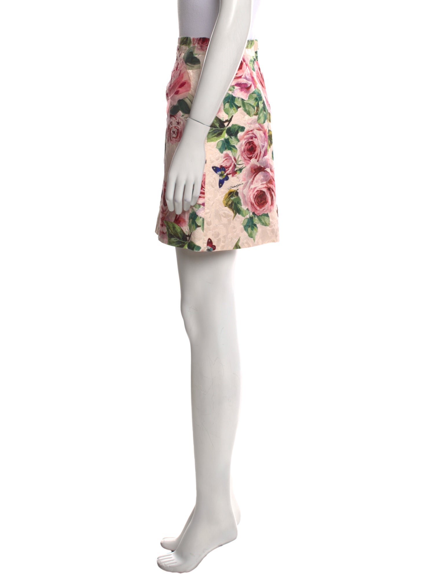 Dolce & Gabbana Floral Print Mini Skirt