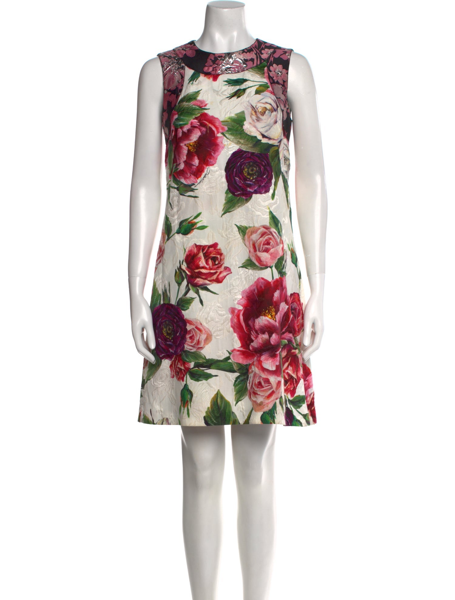 Dolce & Gabbana Floral Print Mini Dress