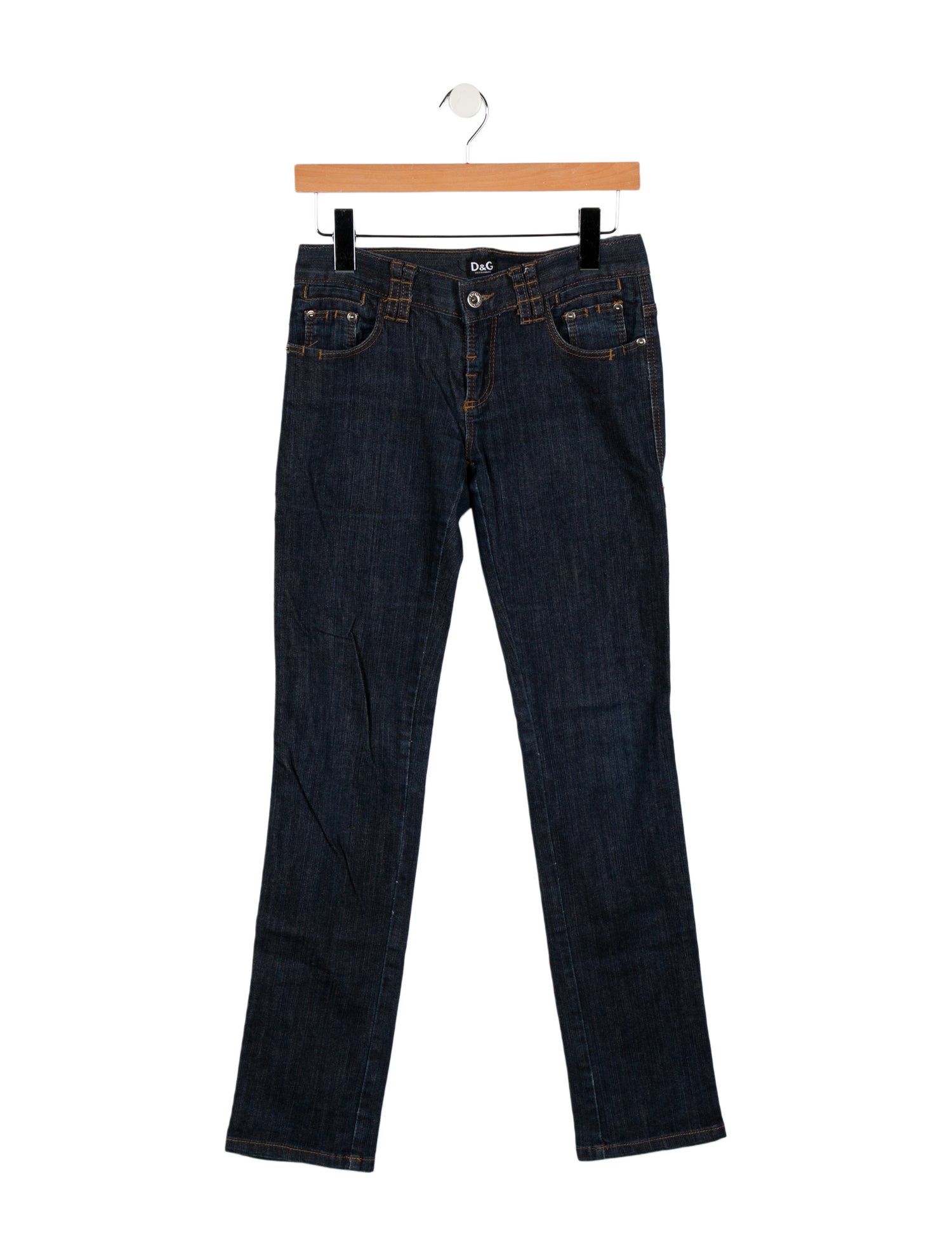 Dolce & Gabbana Low-Rise Straight Leg Jeans
