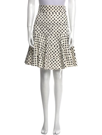 Dolce & Gabbana Polka Dot Print Knee-Length Skirt