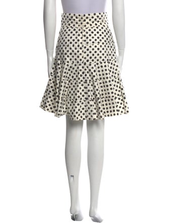 Dolce & Gabbana Polka Dot Print Knee-Length Skirt