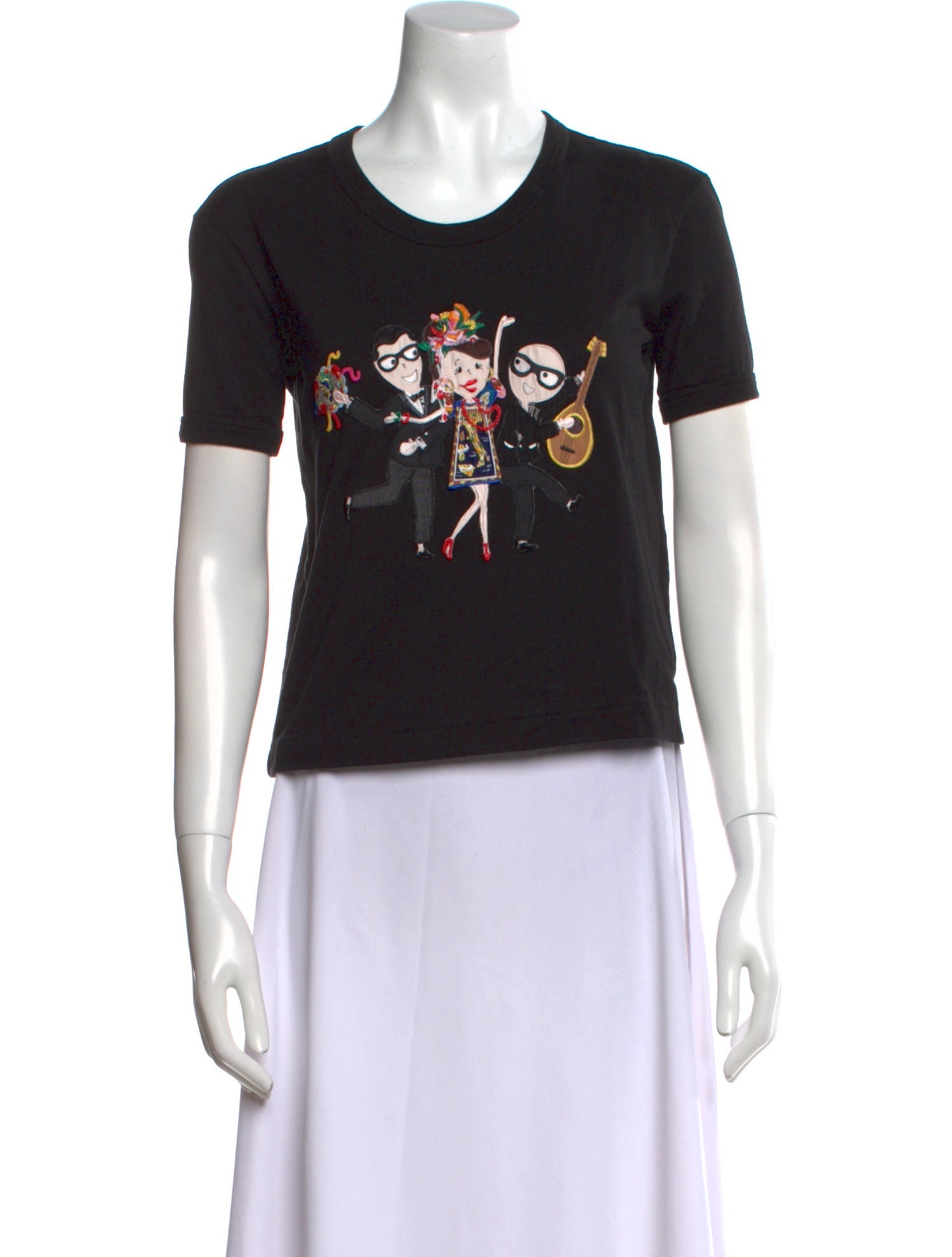 Dolce & Gabbana Graphic Print Crew Neck T-Shirt