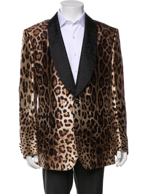 Dolce & Gabbana Animal Print Blazer