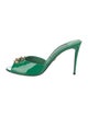 Dolce & Gabbana GG Signature Patent Leather Slides