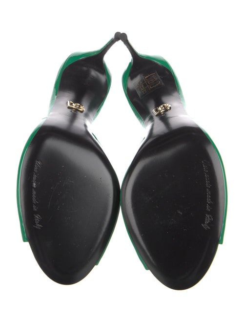 Dolce & Gabbana GG Signature Patent Leather Slides