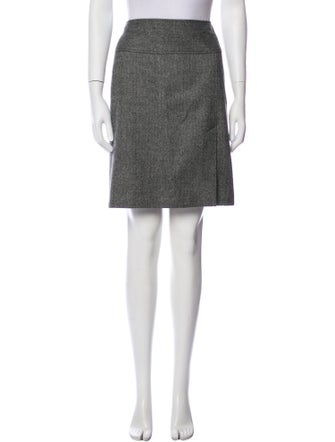 Dolce & Gabbana Virgin Wool Knee-Length Skirt