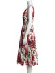 Dolce & Gabbana Floral Print Midi Length Dress