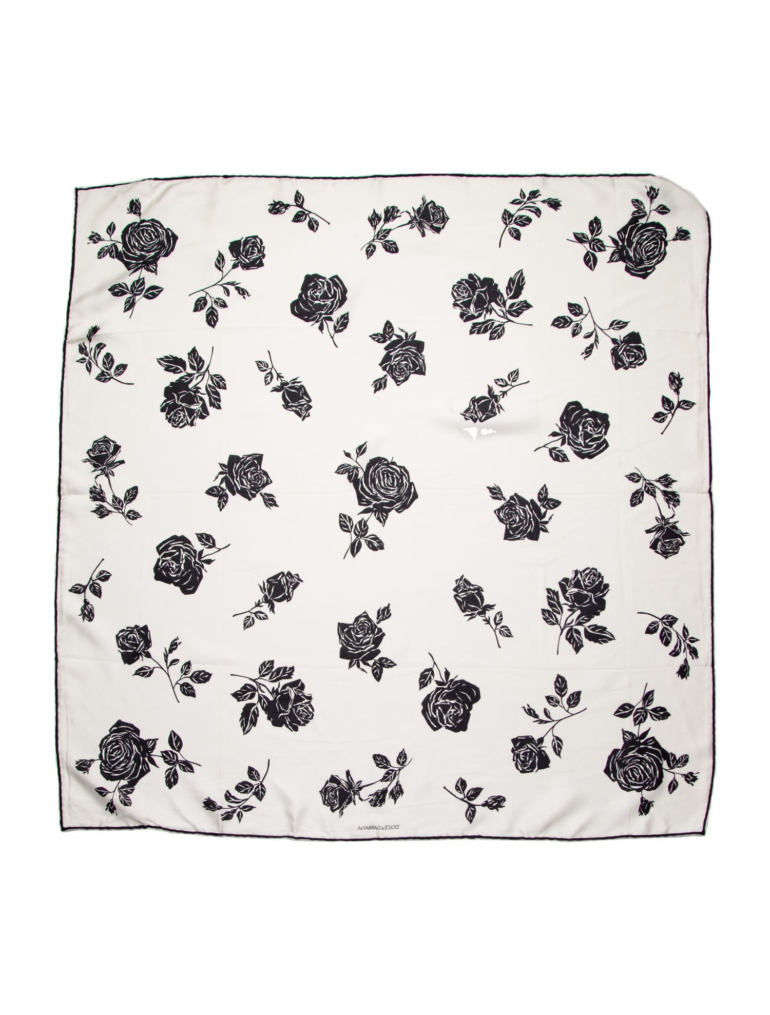 Dolce & Gabbana Silk Floral Print Scarf