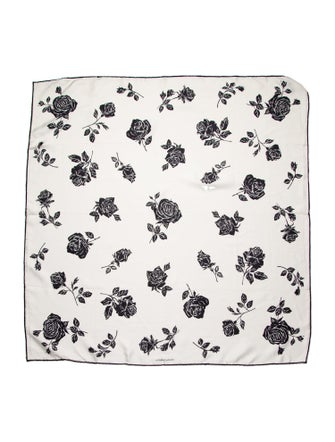 Dolce & Gabbana Silk Floral Print Scarf
