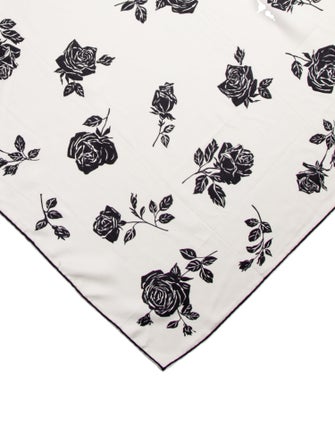 Dolce & Gabbana Silk Floral Print Scarf