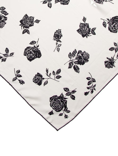 Dolce & Gabbana Silk Floral Print Scarf