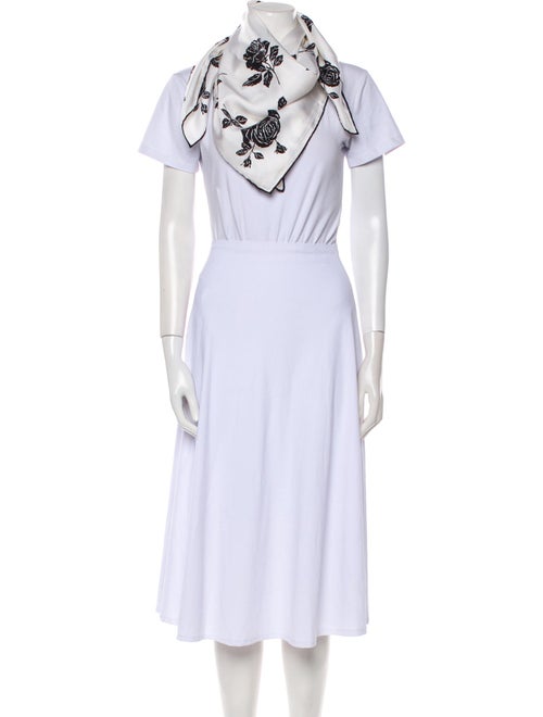 Dolce & Gabbana Silk Floral Print Scarf