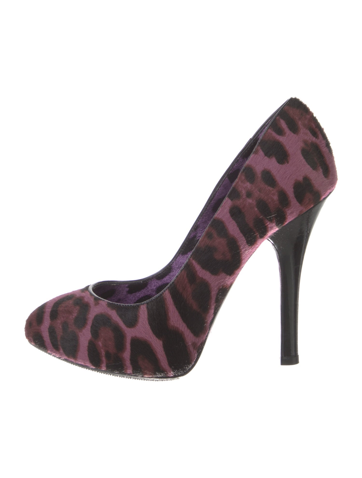 Dolce & Gabbana Ponyhair Animal Print Pumps