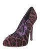 Dolce & Gabbana Ponyhair Animal Print Pumps