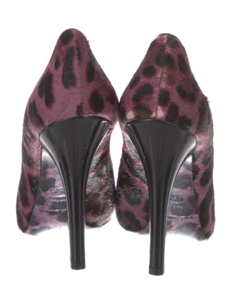 Dolce & Gabbana Ponyhair Animal Print Pumps