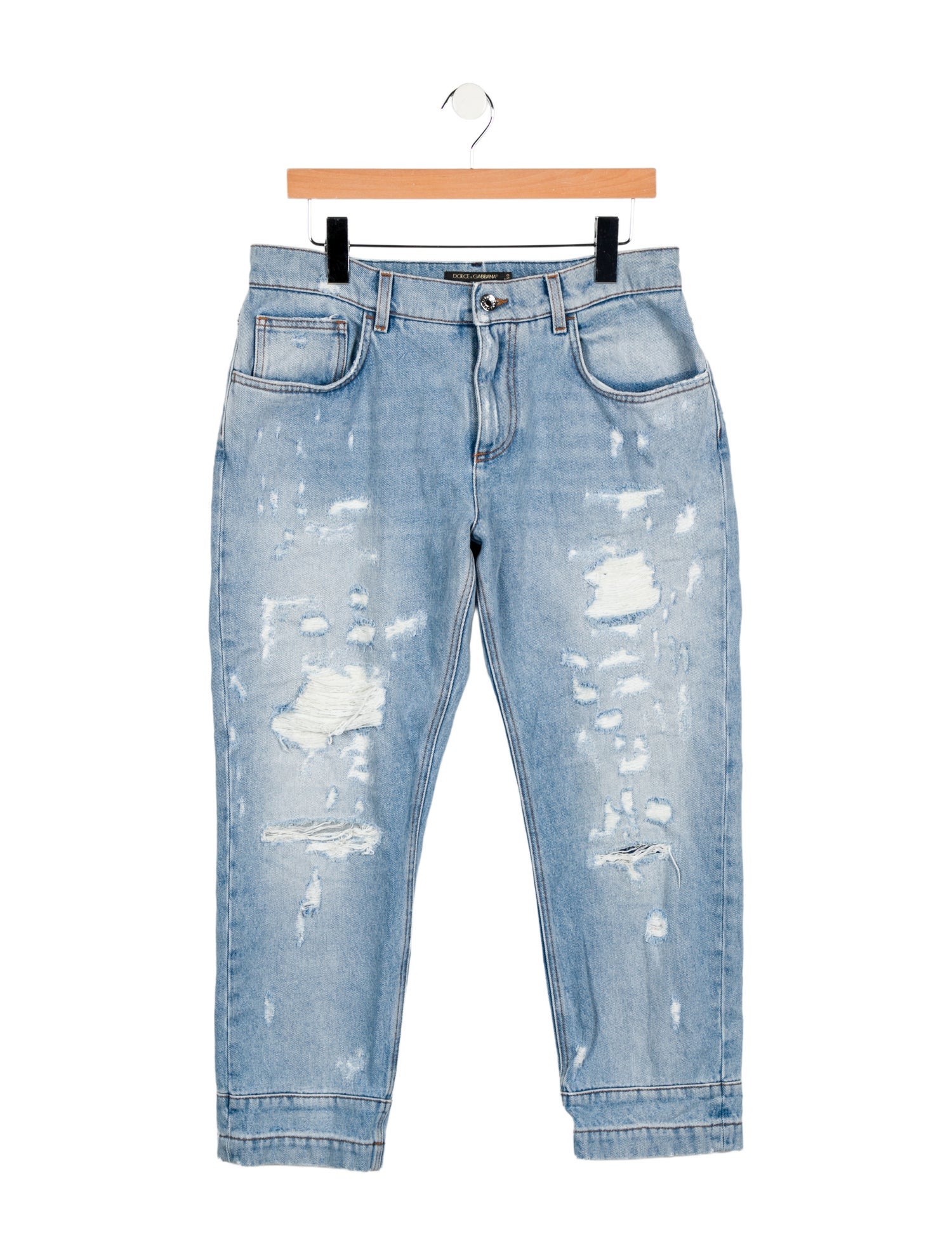 Dolce & Gabbana Mid-Rise Straight Leg Jeans