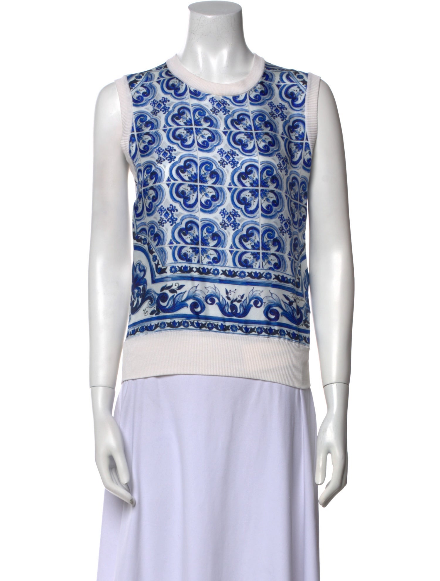 Dolce & Gabbana Silk Printed Top