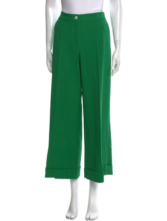 Dolce & Gabbana Virgin Wool Wide Leg Pants