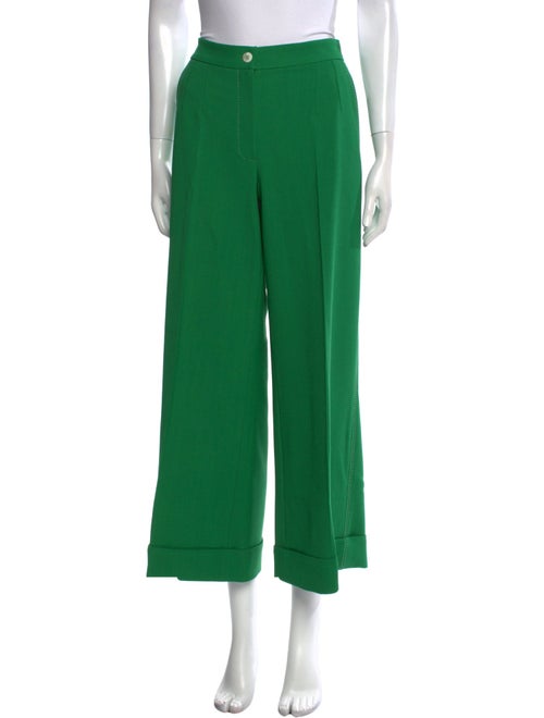 Dolce & Gabbana Virgin Wool Wide Leg Pants