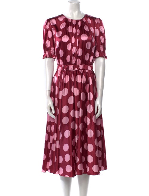 Dolce & Gabbana Silk Midi Length Dress