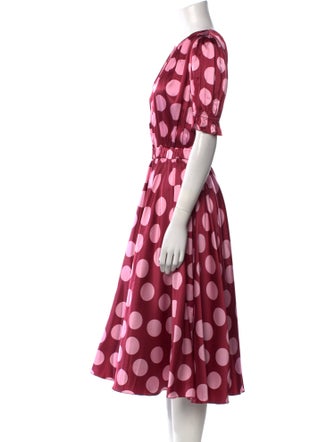 Dolce & Gabbana Silk Midi Length Dress
