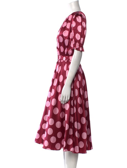 Dolce & Gabbana Silk Midi Length Dress