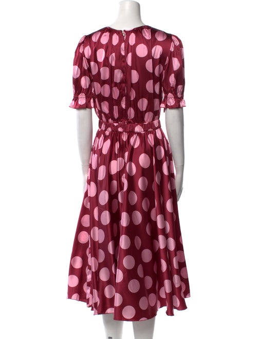Dolce & Gabbana Silk Midi Length Dress