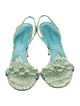 Dolce & Gabbana Snakeskin Patterned Slingback Sandals